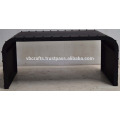 Reveladores de metal industrial Mesa de café Black Matt Finish